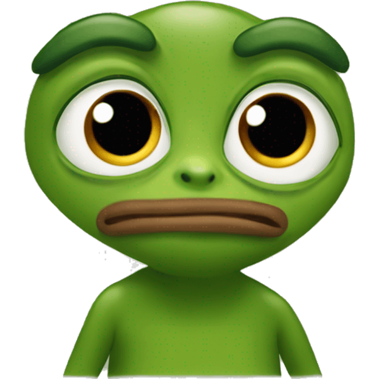 pepe emoji shy with text "Bébou" emoji