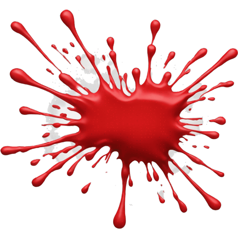 Red paint splash emoji