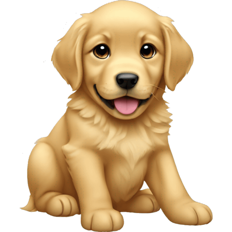 baby golden retriever emoji