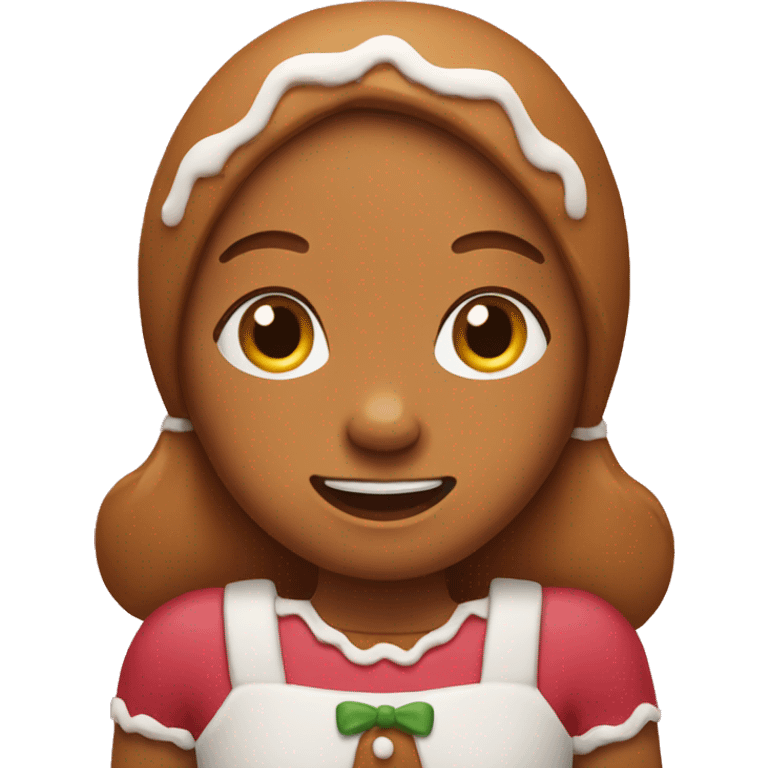 Gingerbread girl emoji