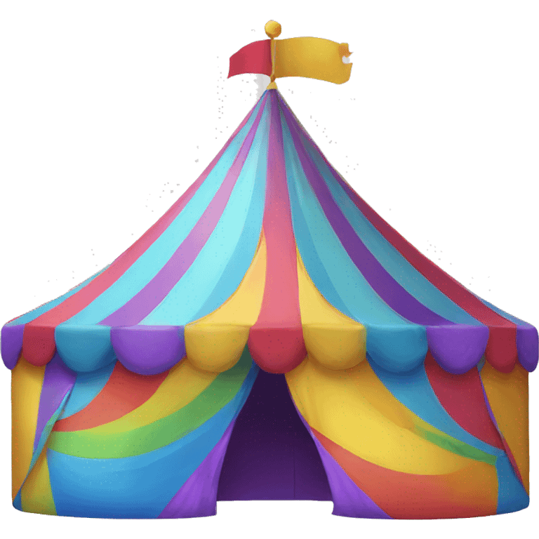 rainbow circus tent emoji