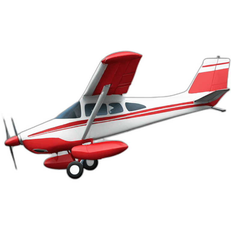 cessna 172, red emoji