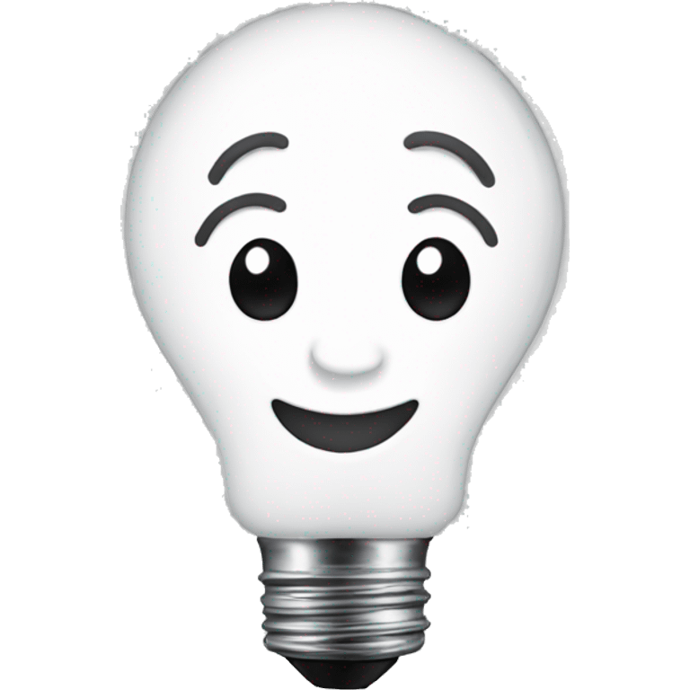 a smiling light bulb emoji