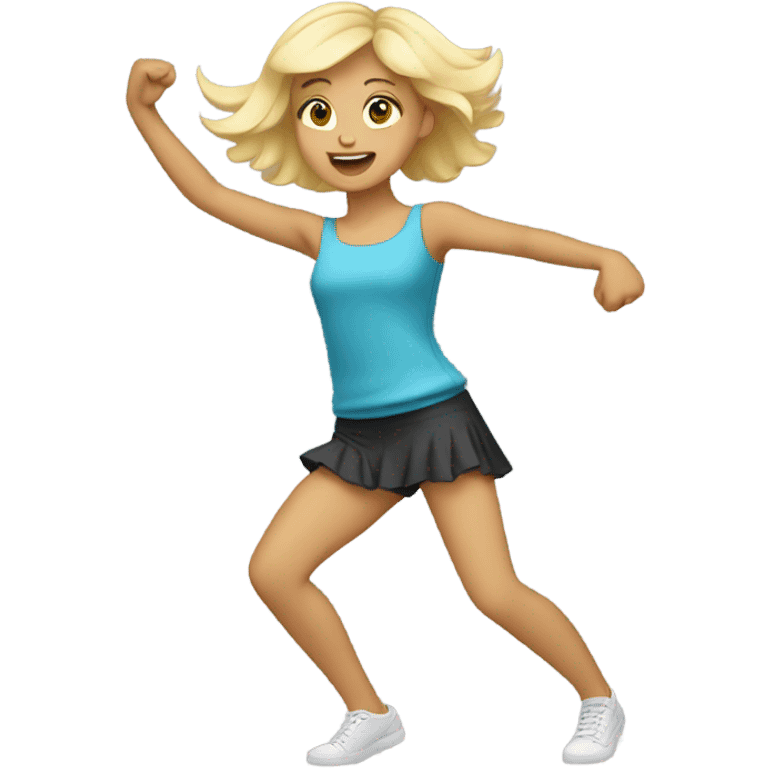 Dancing blonde girl emoji