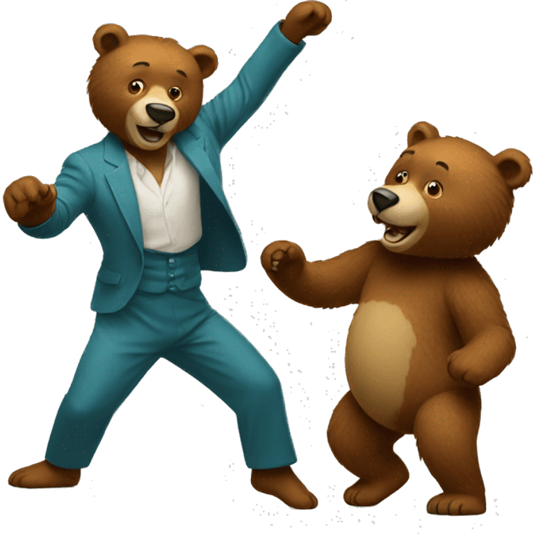 Dancing bear emoji