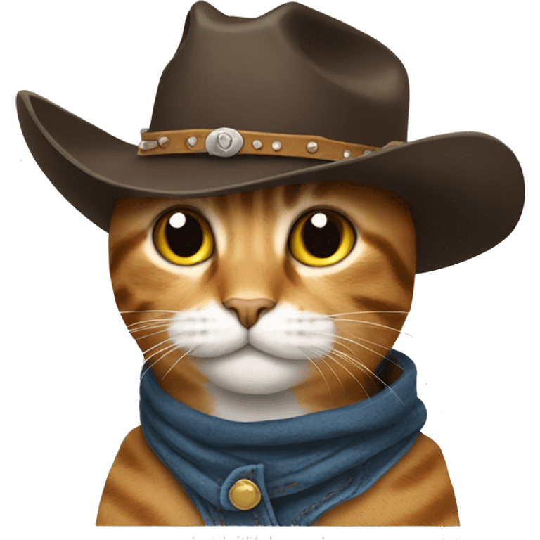 cat cowboy hat emoji