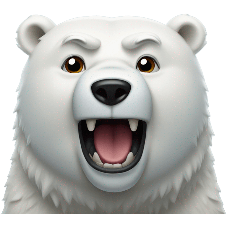 mad polar bear  emoji