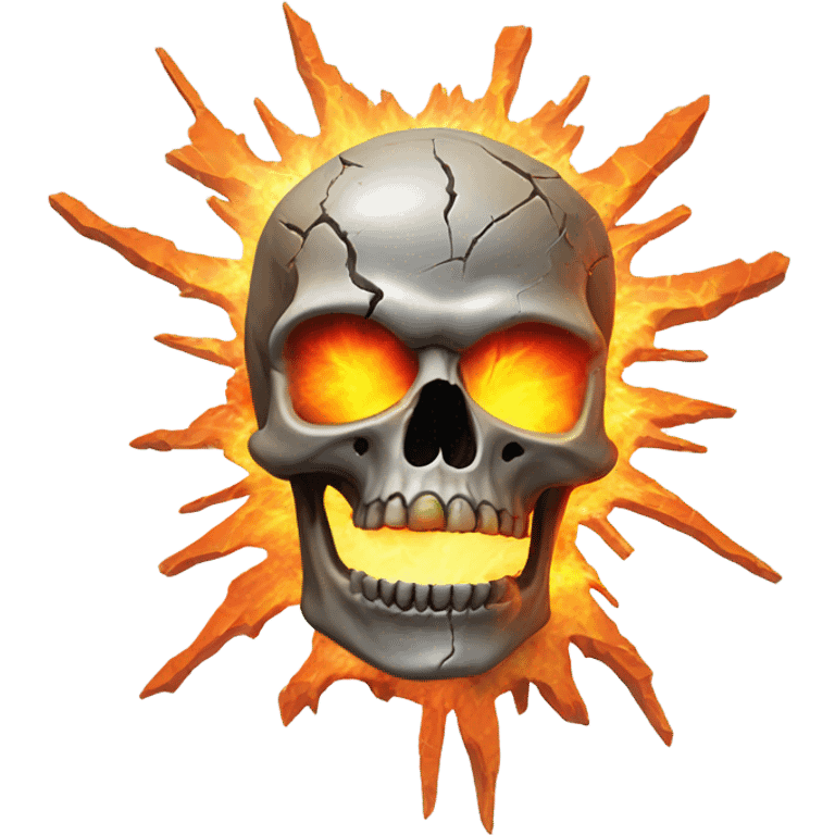 Skull with exploding head emoji