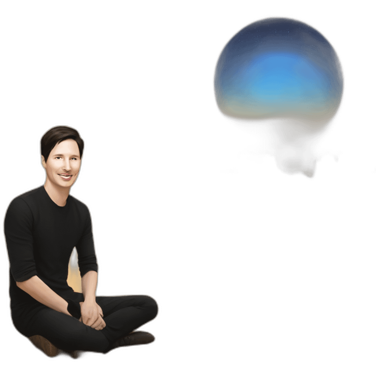 Pavel Durov in the desert emoji