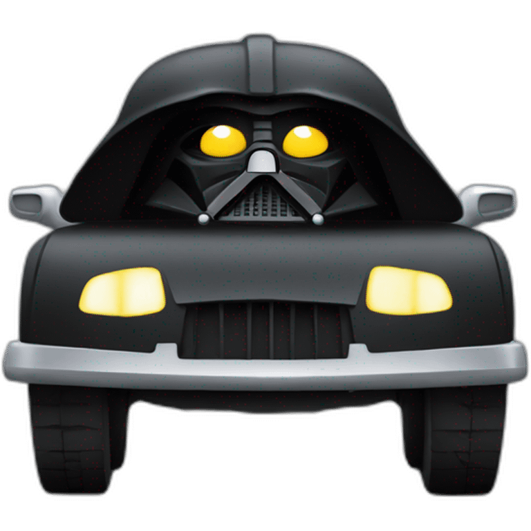 Dark Vador qui conduit une voiture emoji