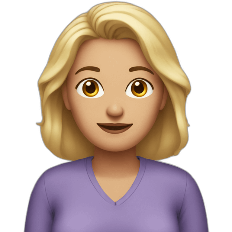 Husband-less Middle age women emoji