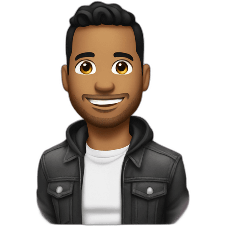 Romeo santos as a french guy emoji