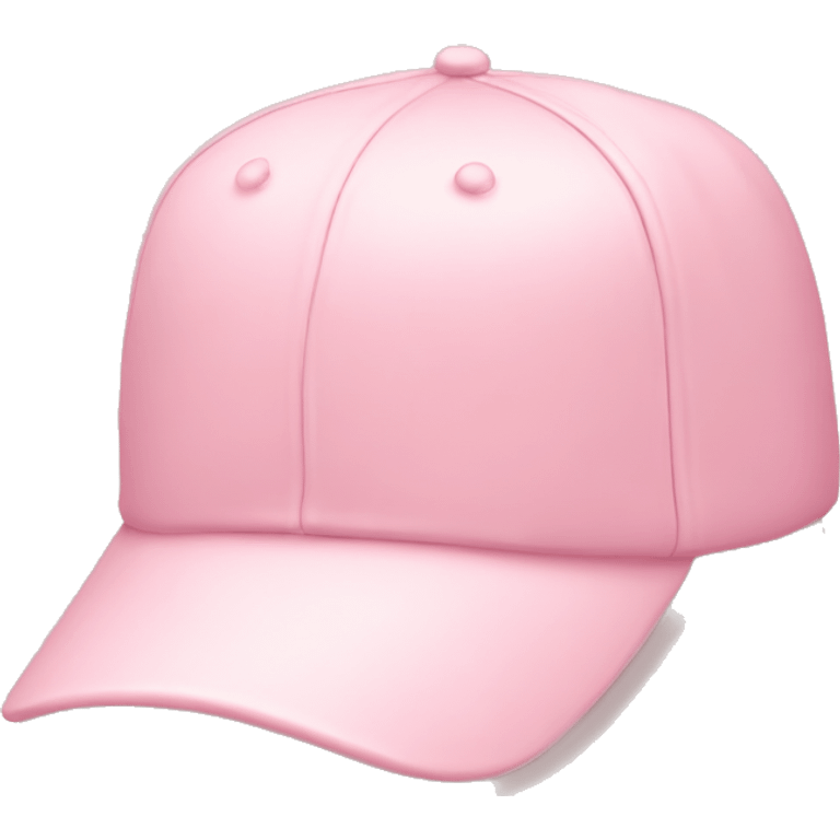 billed cap soft pink color  emoji