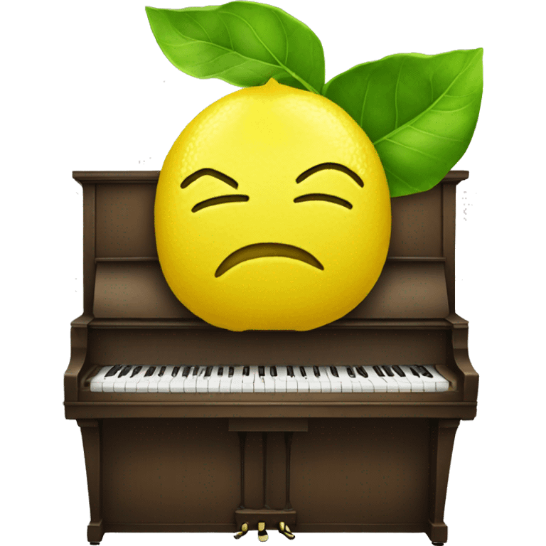 lemon juice on a piano emoji