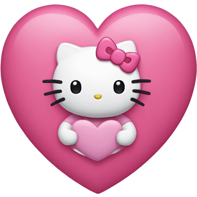 hello kitty pink heart emoji