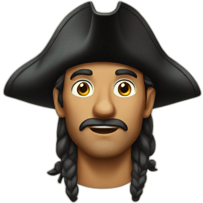 a pirate man's face emoji