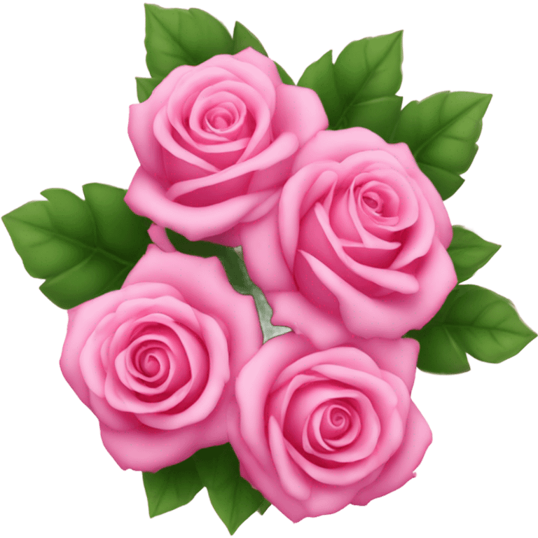 Pink roses bouquet ￼ emoji