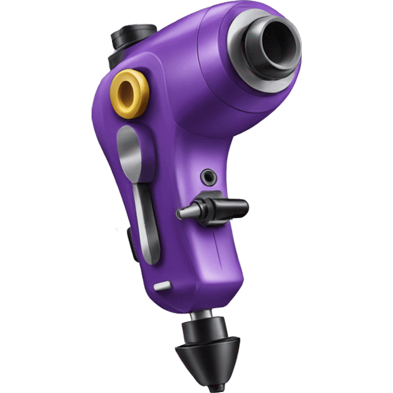 Purple wireless tattoo machine emoji