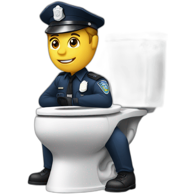 police going toilet emoji