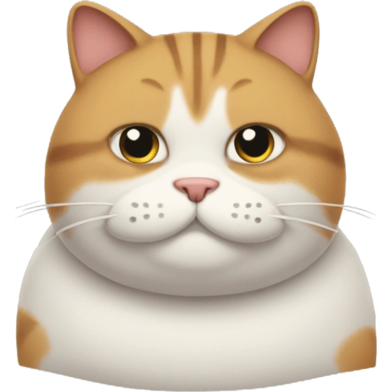 Fat cat with a belly emoji