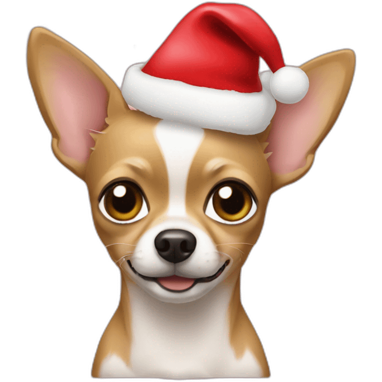 chihuahua christmas emoji