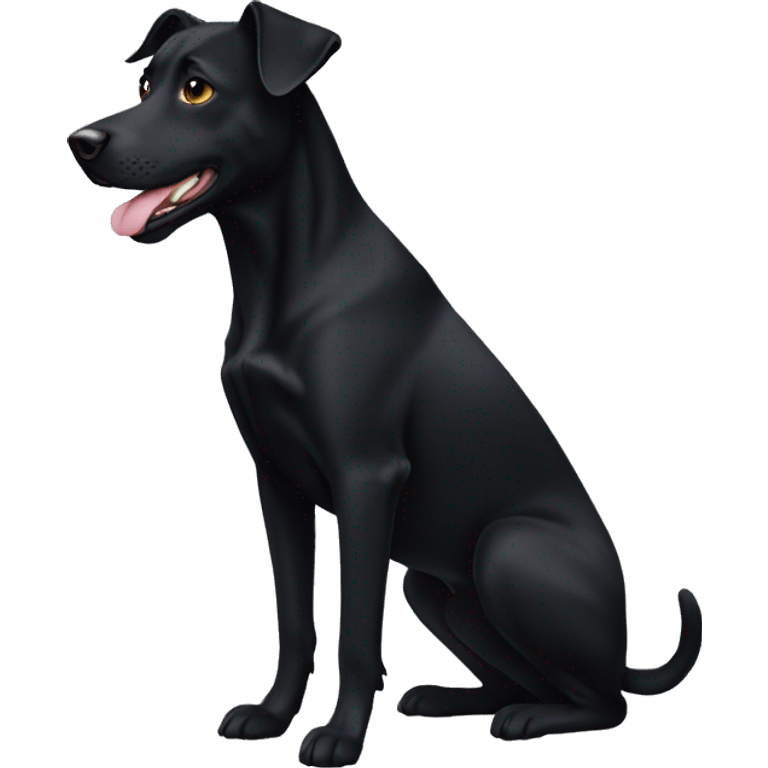 Black Kelpie labrador mix emoji