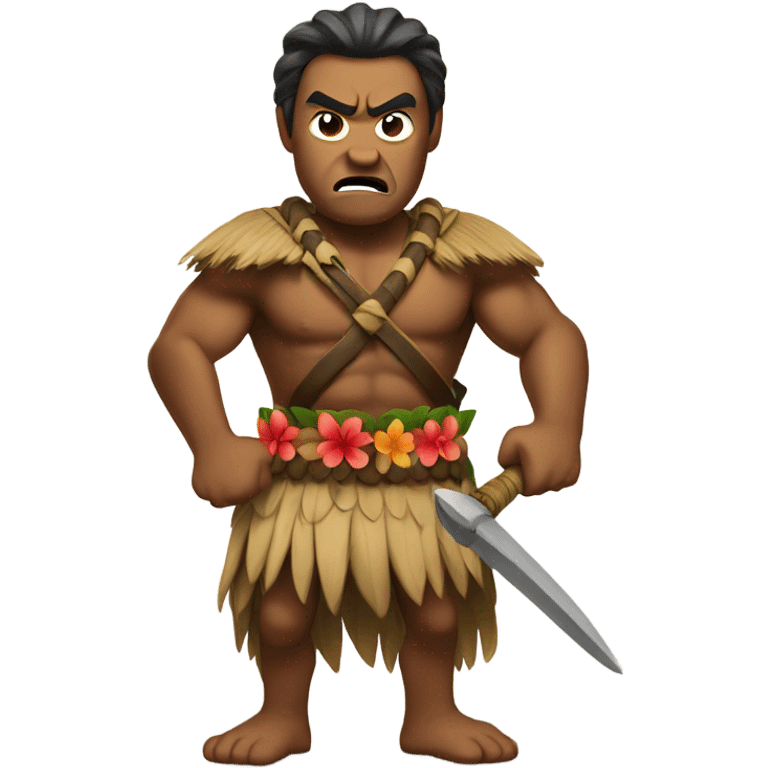 Angry Hawaiian Warrior emoji