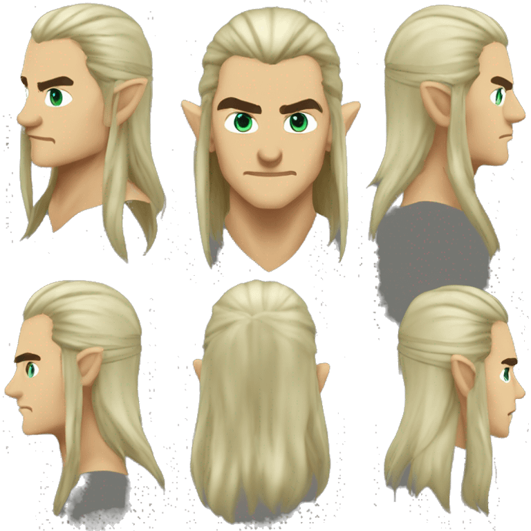 legolas male rogue fantasy mmorpg emoji