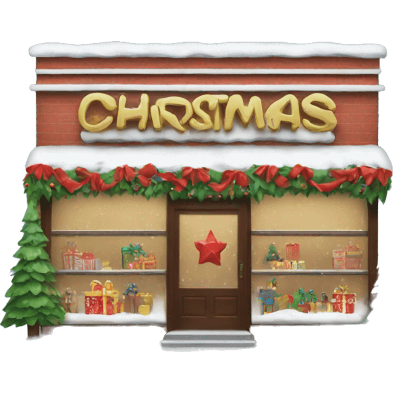 Christmas store front emoji