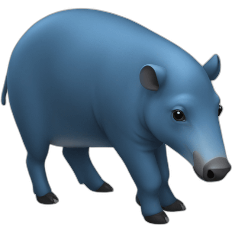 Tapir-blue-deform emoji