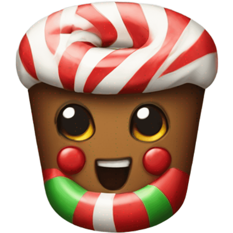 Xmas candy emoji