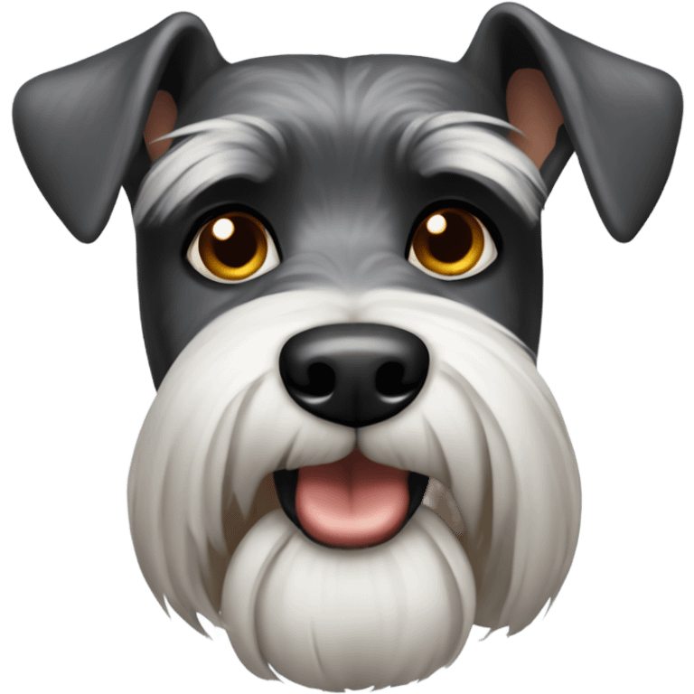 A schnauzer dog emoji