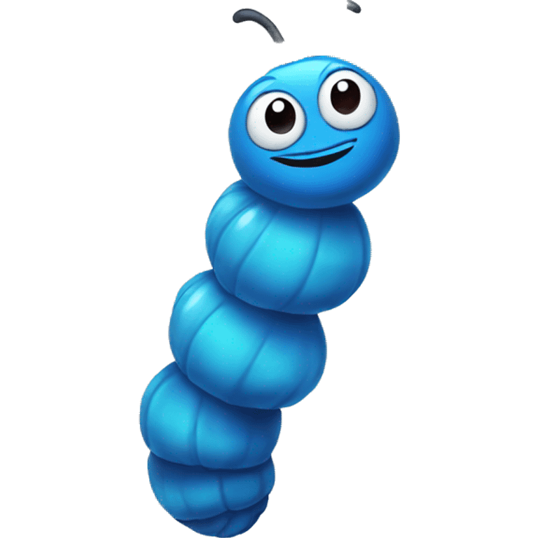 blue catepillar emoji