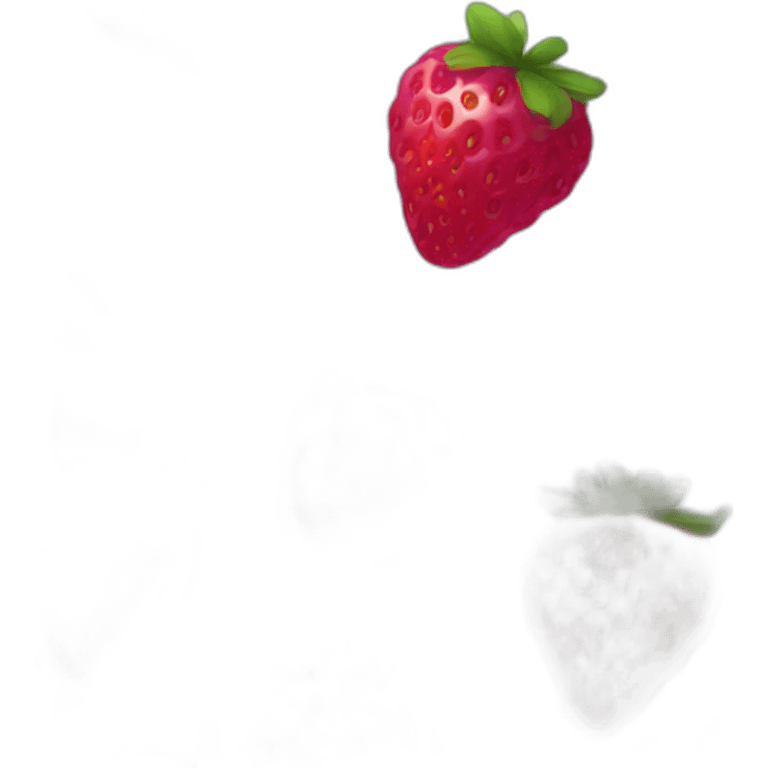 Fraise, framboise, myrtille avec bonne couleurs emoji