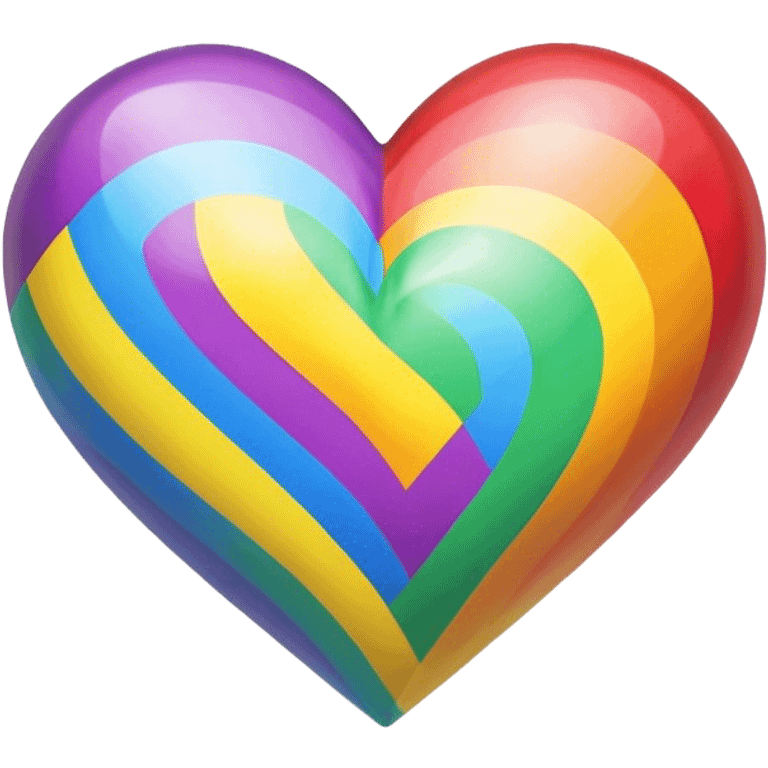 Rainbow heart  emoji