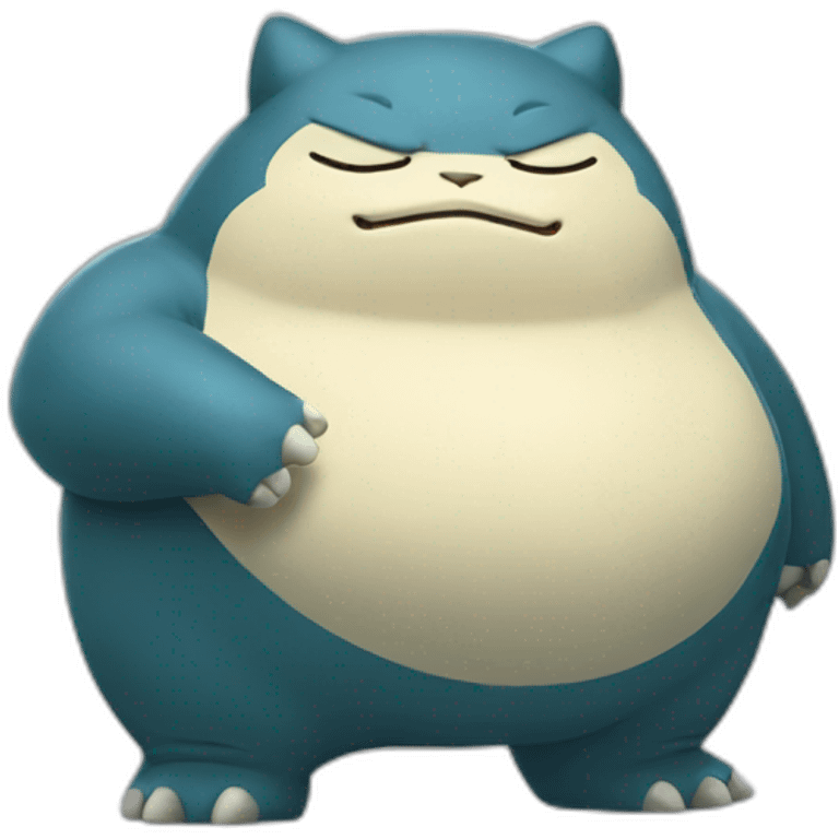 Snorlax shows a like emoji