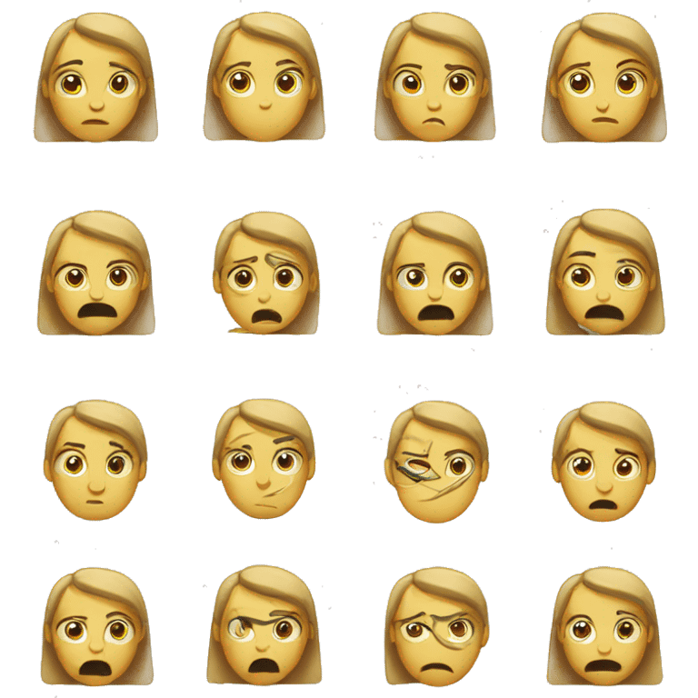 Unsure face emoji