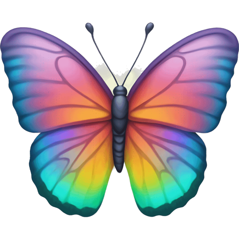 iridescent gradient hue butterfly emoji