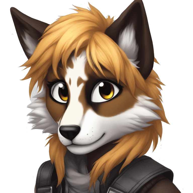 Edgy anthro furry by Falvie, LiLaiRa, AngieWolf emoji