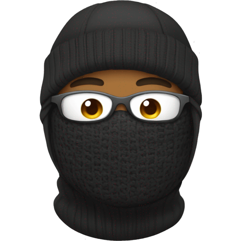 wearing ski mask emoji