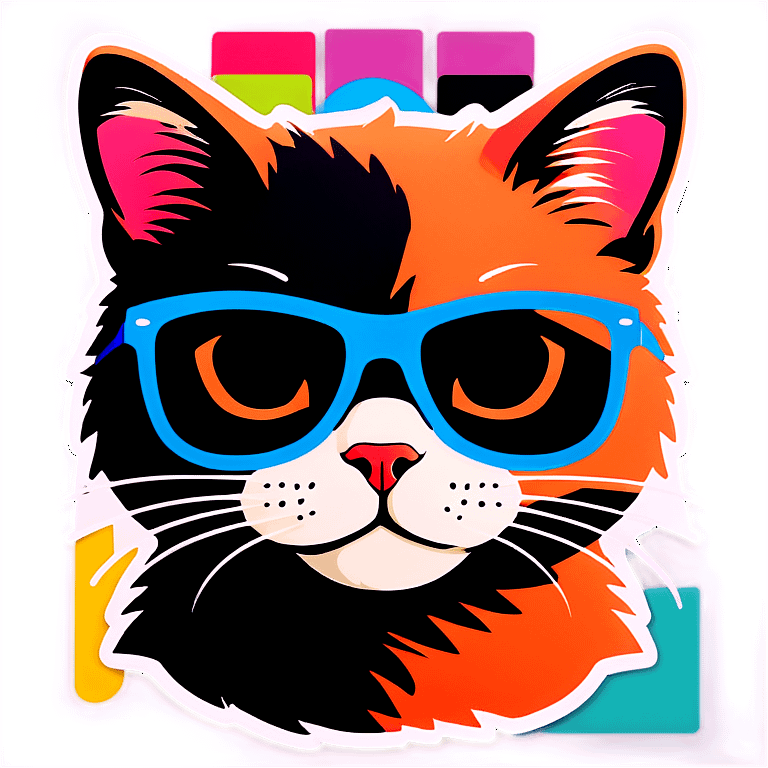 Cat with sunglasses emoji