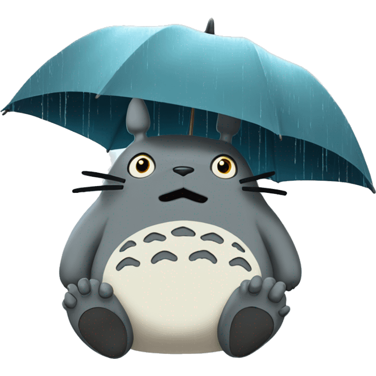 totoro rain emoji