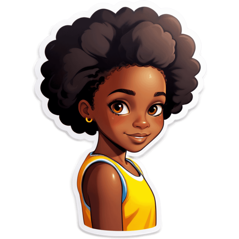 black girl béatifie  emoji