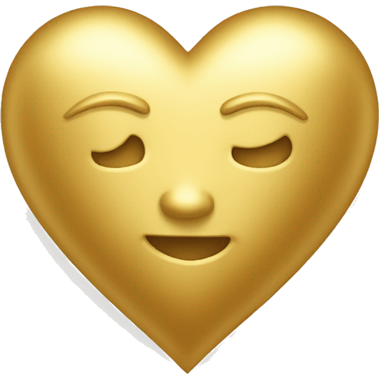 Golden heart emoji