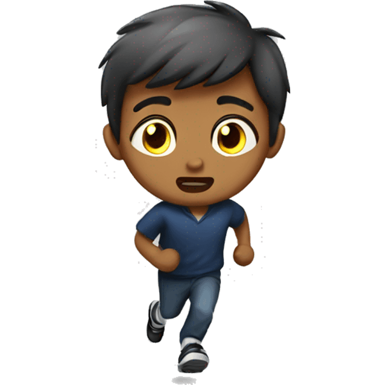 boy run urgent emoji