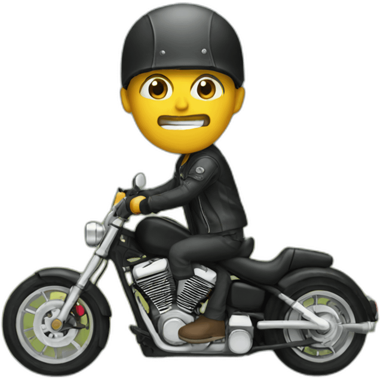 crazy biker emoji