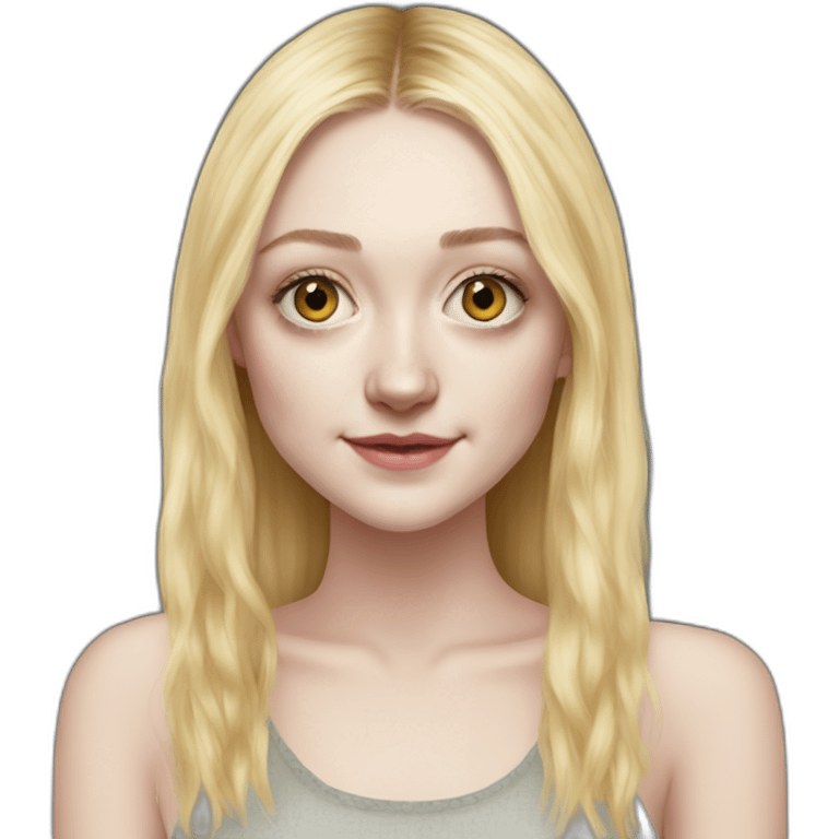 dakota fanning realistic emoji