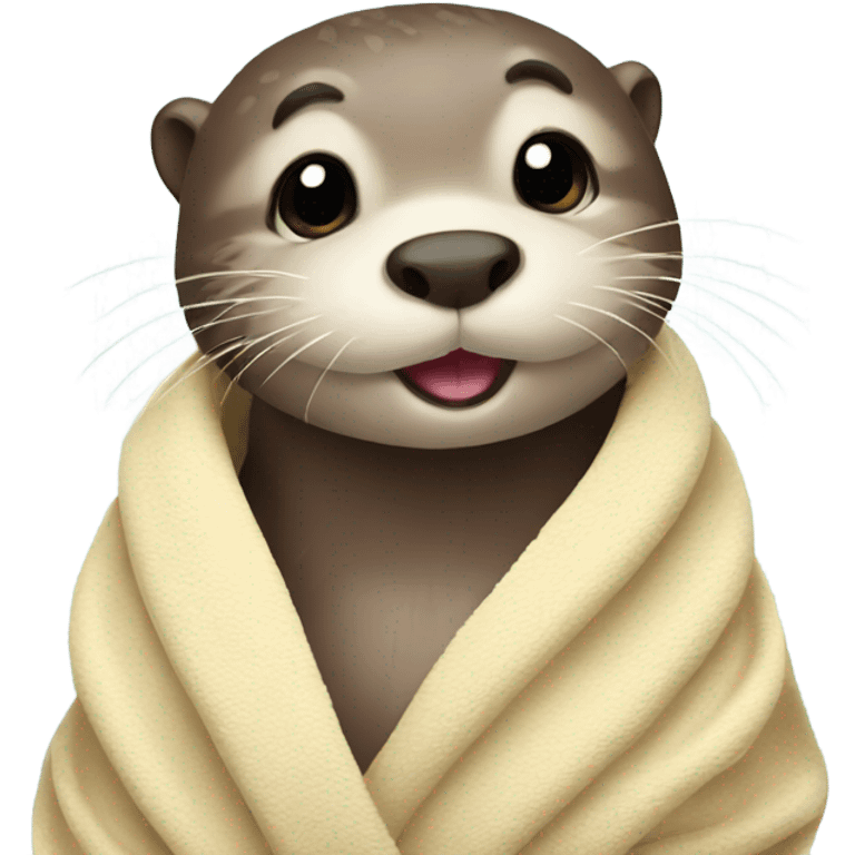 Otter with towel  emoji