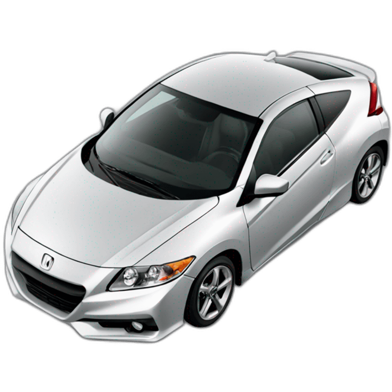 Honda crz with vroom vroom text emoji