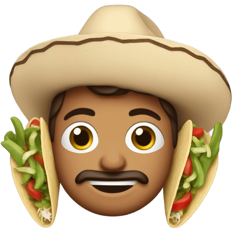 Mexican bean man tacos emoji